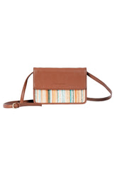 Rustic Streaks Printed Vegan Leather Crossbody Bag