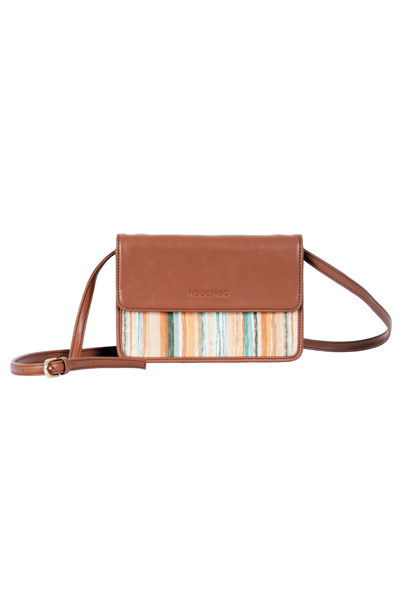 Rustic Streaks Printed Vegan Leather Crossbody Bag