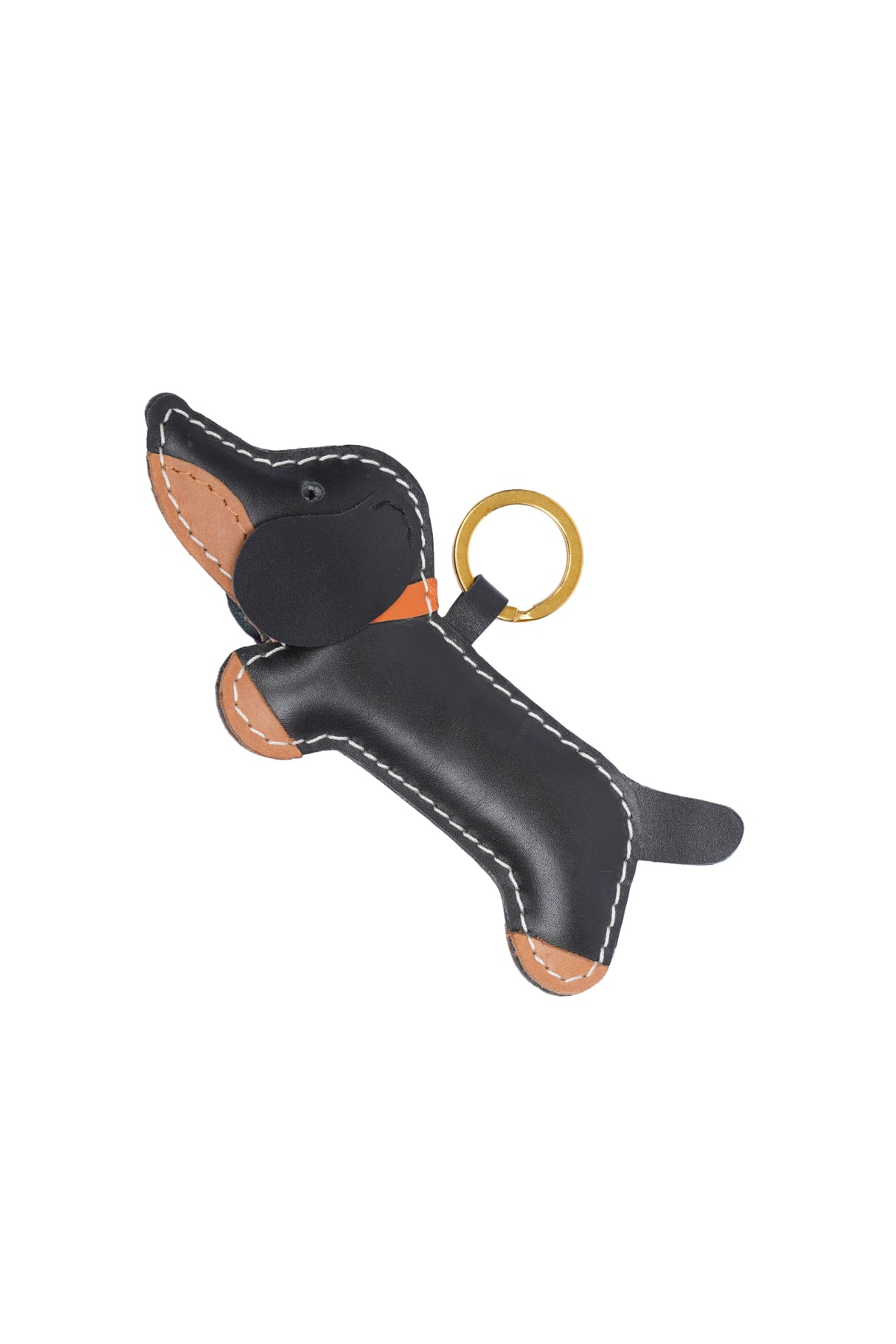 Dog Leather Keychain