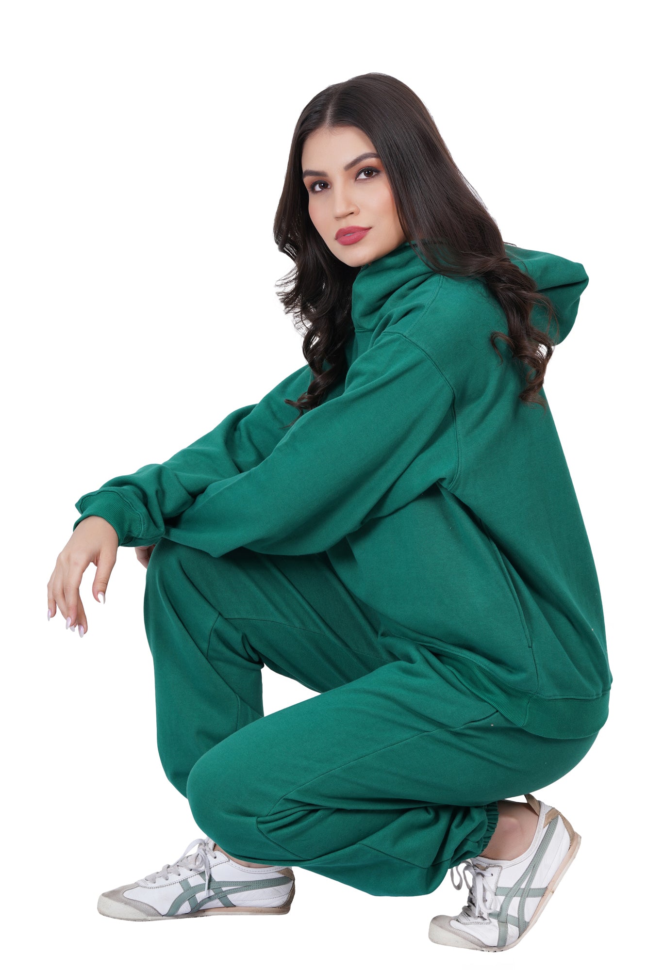 Green Hooded Sweatshirt