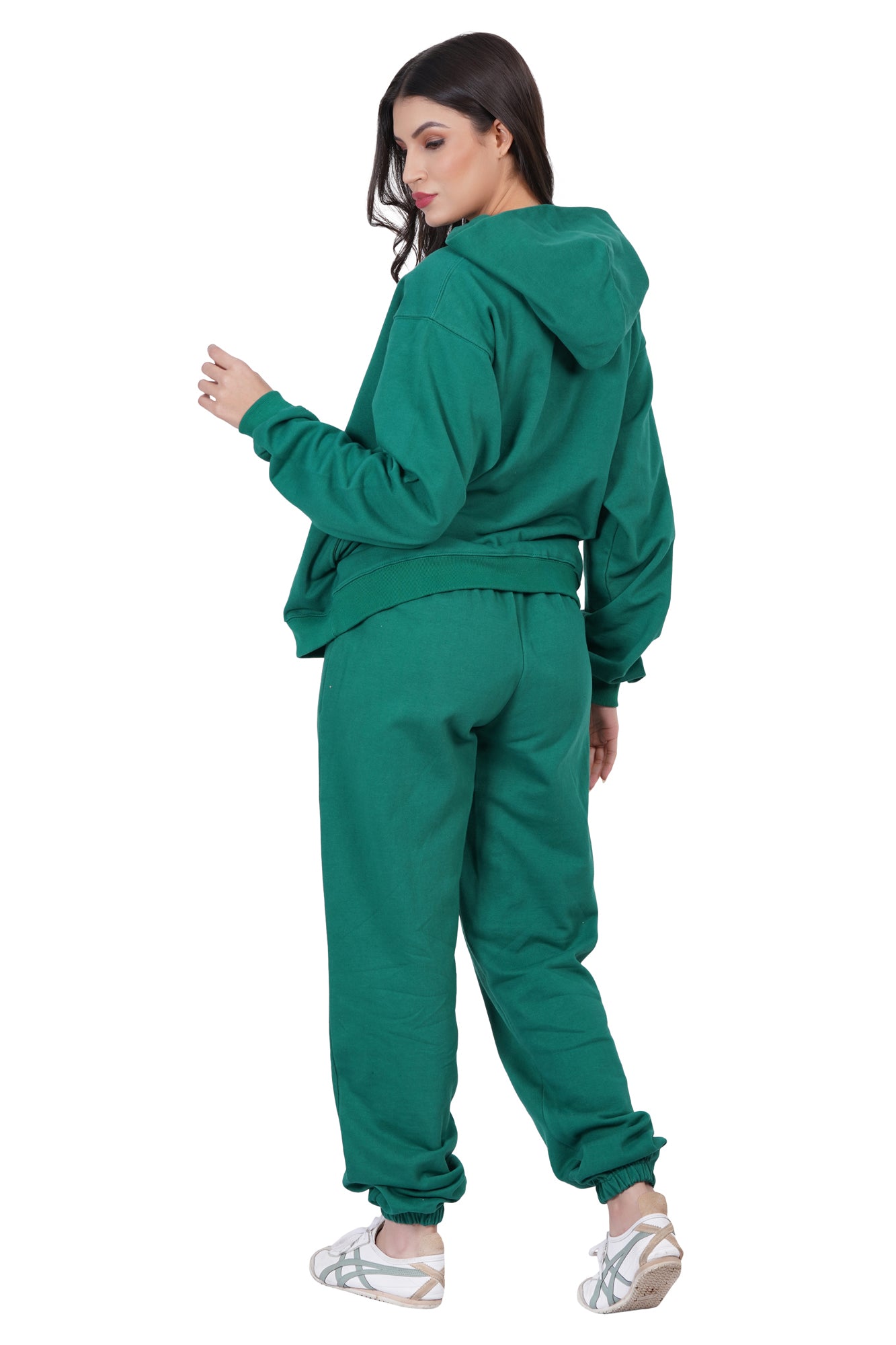 Green Hoodie With Joggers Set