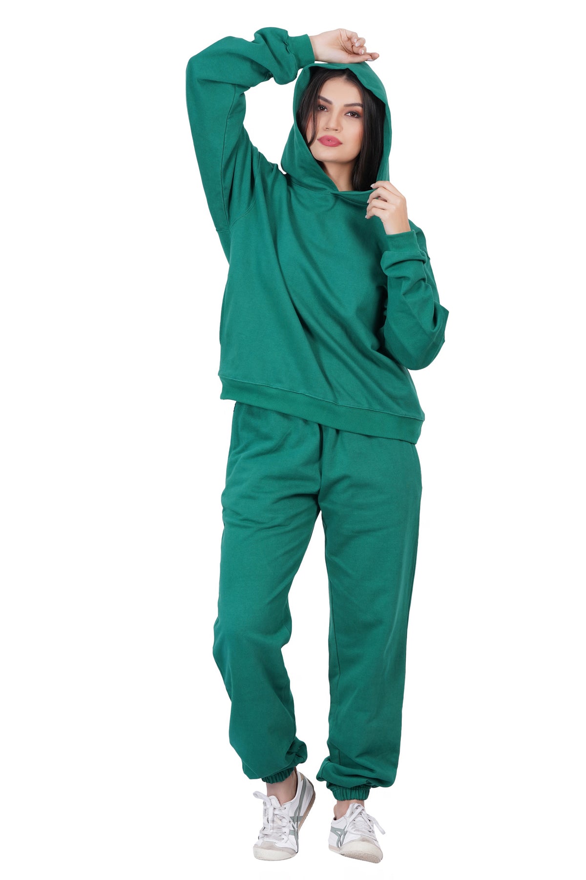 Green Hoodie With Joggers Set