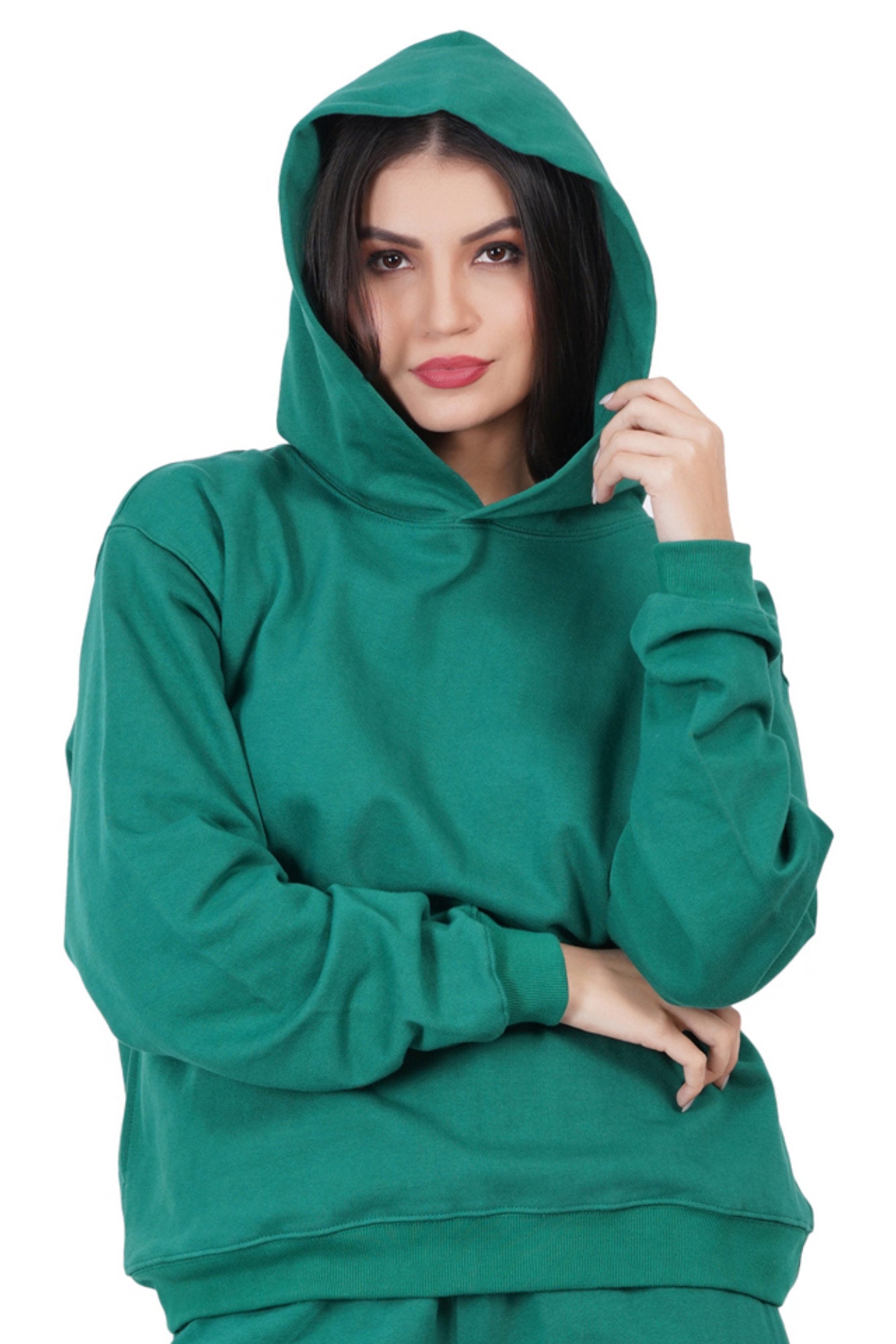 Green Hooded Sweatshirt