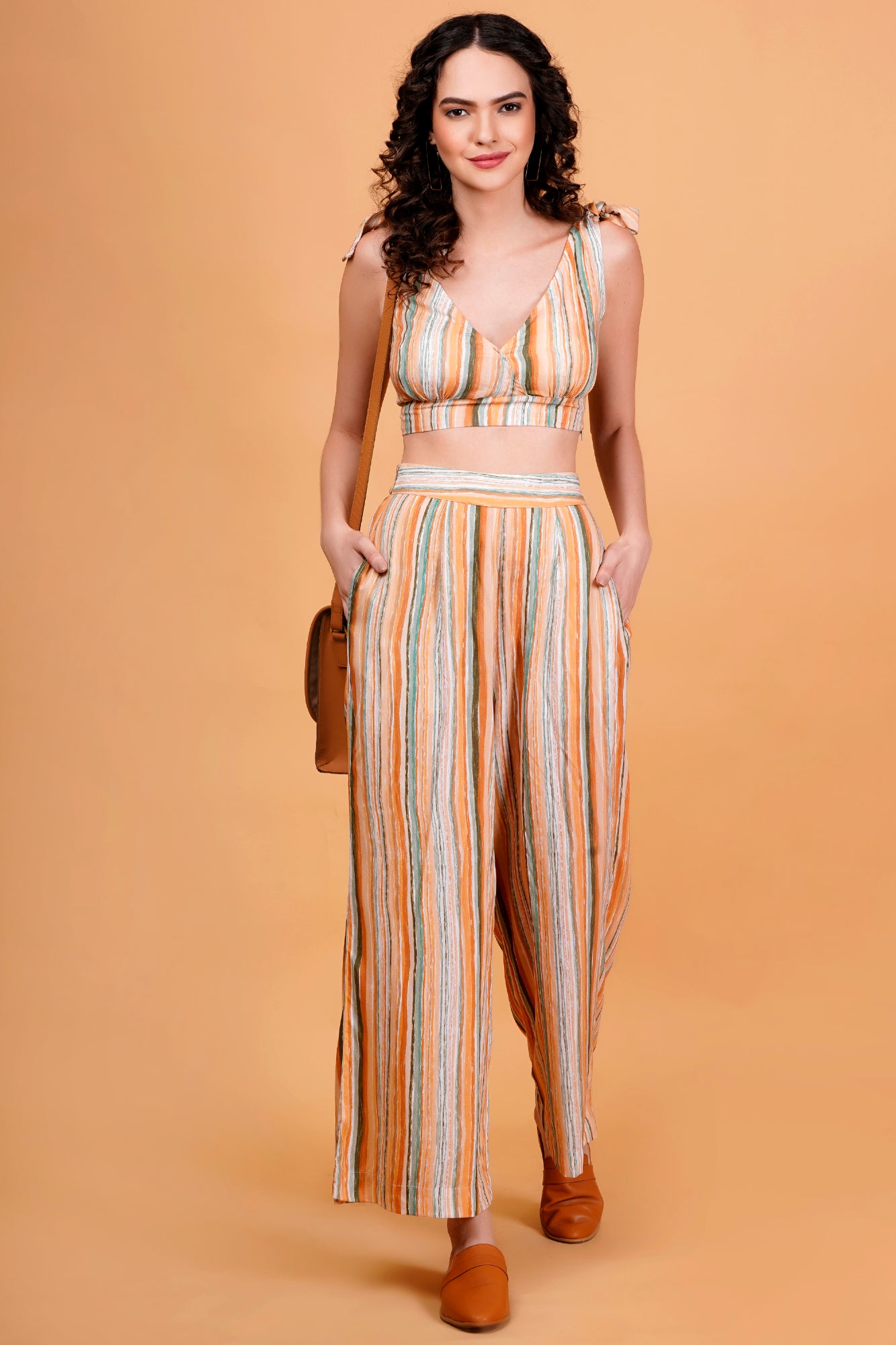 Rustic Streaks Printed Co-Ord Pant Set