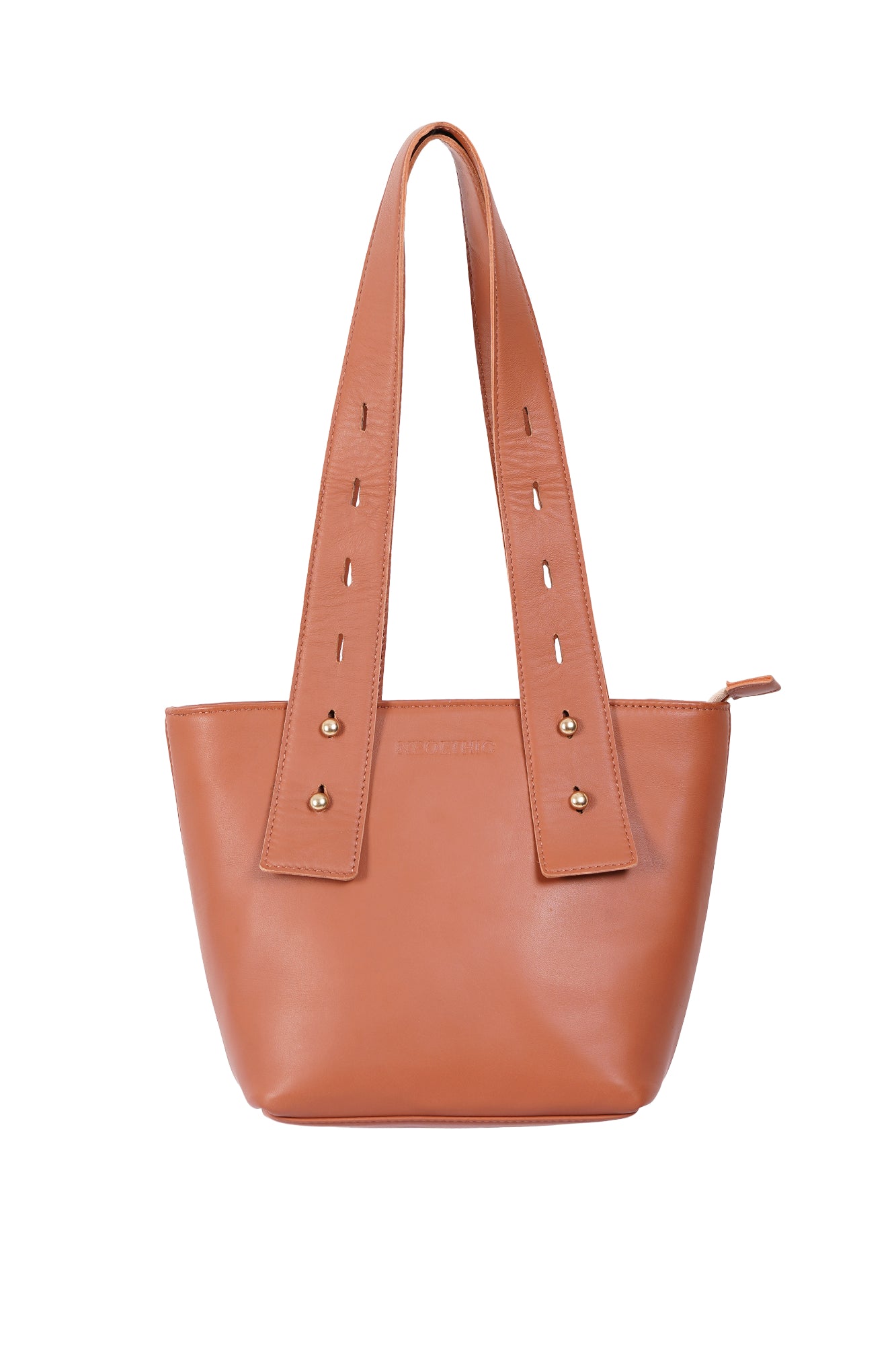 Multi Level 2 in 1 Terracotta Leather Mini Tote Bag