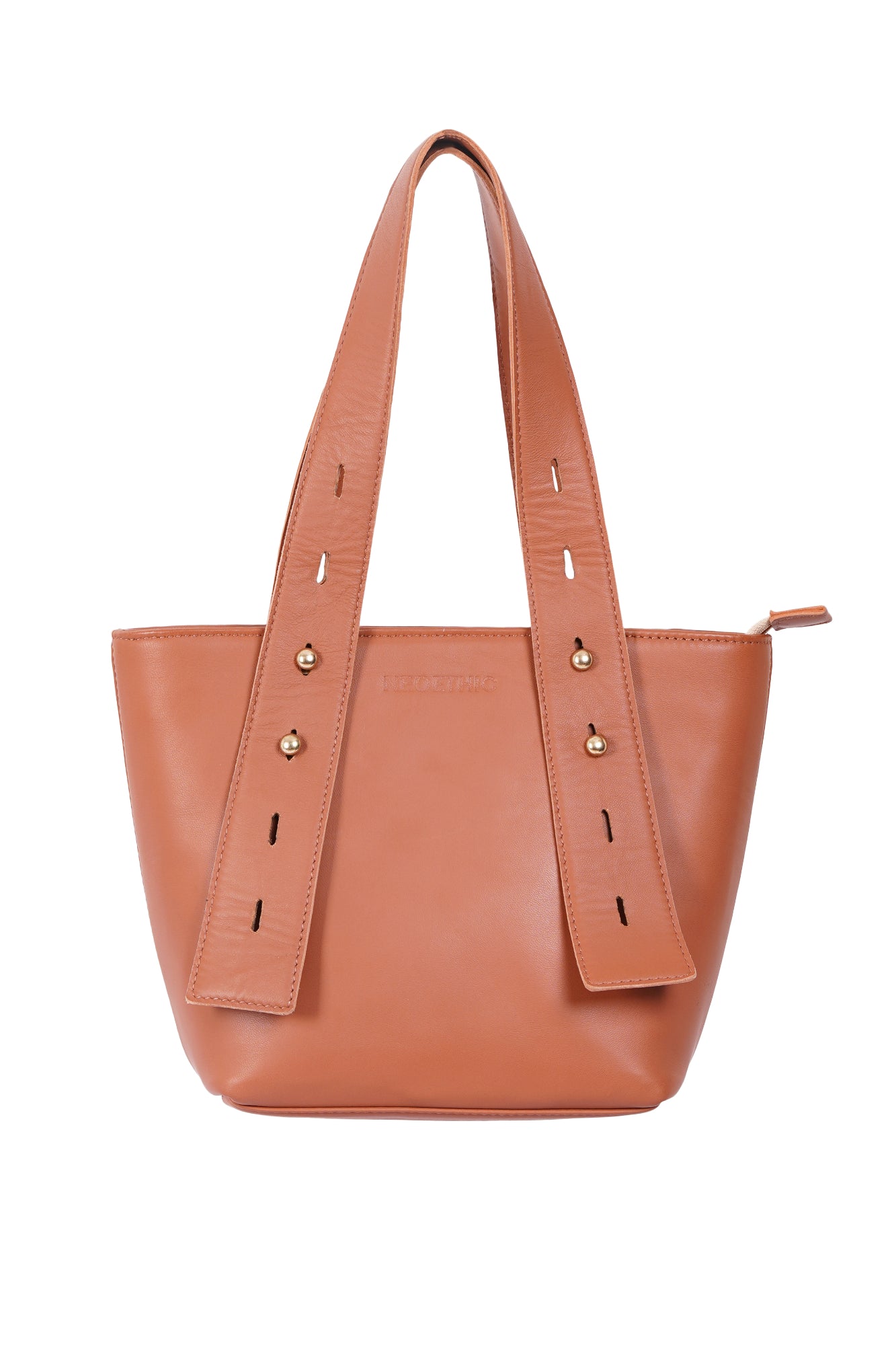 Multi Level 2 in 1 Terracotta Leather Mini Tote Bag