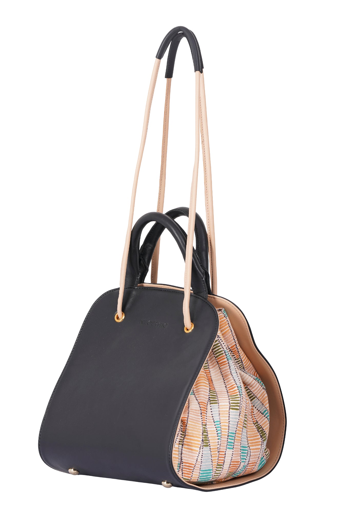 Terra Code Canvas Printed Drawstring Bucket Bag