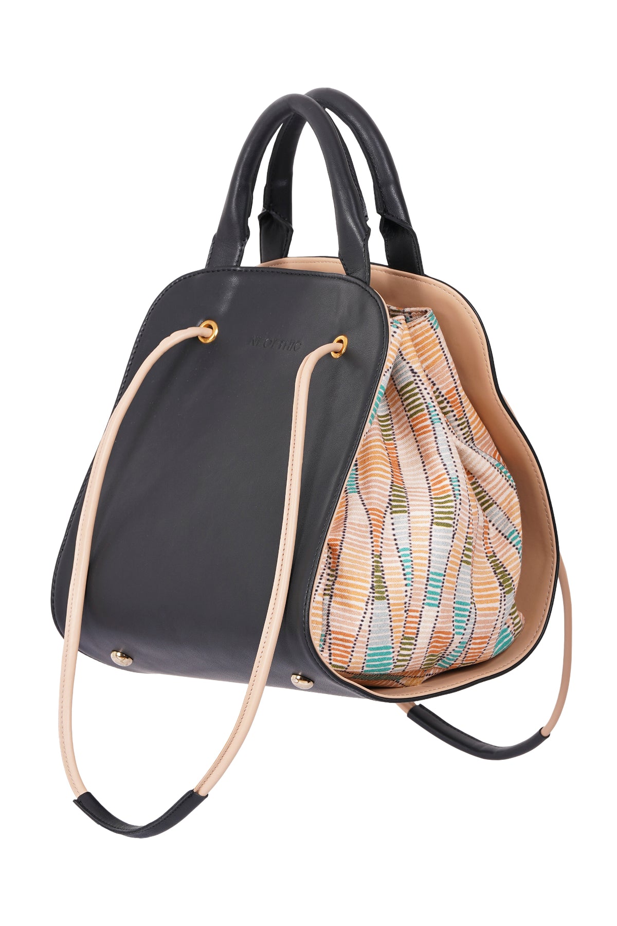 Terra Code Canvas Printed Drawstring Bucket Bag