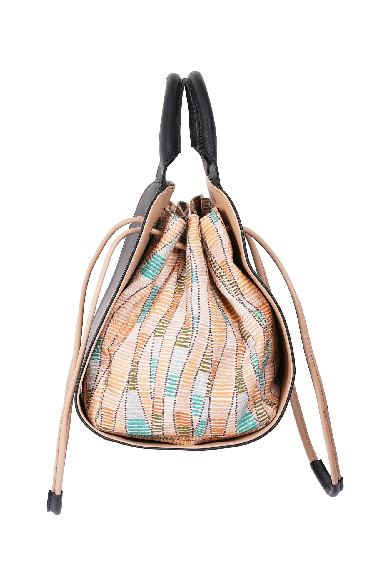 Terra Code Canvas Printed Drawstring Bucket Bag